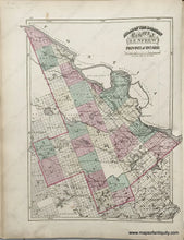 Load image into Gallery viewer, 1875 - Sheet With Three Maps Of Counties In Ontario Antique Map Genuine
