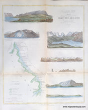 Load image into Gallery viewer, 1860 - Sketch Showing the Geology of the Coast of Labrador, Eclipse Harbor - Antique Map
