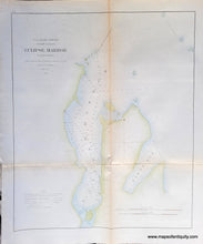 Load image into Gallery viewer, 1860 - Sketch Showing the Geology of the Coast of Labrador, Eclipse Harbor - Antique Map

