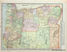 Load image into Gallery viewer, Antique-Map-Oregon-1900-Cram-1900- Maps-of-Antiquity
