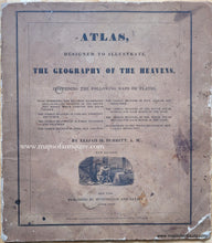 Load image into Gallery viewer, Genuine-Antique-Atlas-Designed-to-Illustrate-The-Geography-of-the-Heavens-Comprising-the-Following-Maps-or-Plates-(Intact-Atlas-with-Complete-Set-of-Eight-sheets)-Celestial-Map-Constellations-stars-zodiac-1835-Burritt-Maps-Of-Antiquity
