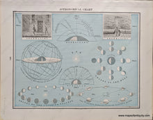 Load image into Gallery viewer, Genuine-Antique-Printed-Color-Comparative-Chart-Astronomical-Chart;-verso:-The-Solar-System-Celestial--1892-Home-Library-&amp;-Supply-Association-Maps-Of-Antiquity-1800s-19th-century
