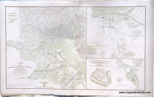 Antique-Lithograph-Print-Plate-6.-Division-of-the-U.S.-Army-in-Virginia-June-and-July-1861-/-Sketch-of-Paducah-Ky.-And-Vicinity-/-Battle-Field-at-Logan's-Cross-Roads-January-19th-1862.Ãƒâ€šÃ‚Â -1891-US-War-Dept.-Civil-War-Civil-War-1800s-19th-century-Maps-of-Antiquity