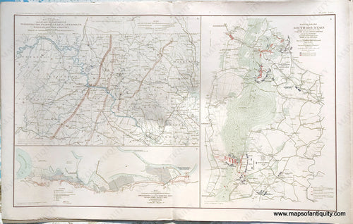 Antique-Lithograph-Print-Plate-27.-Military-departments-of-Washington-Pennsylvania-Annapolis-and-Northeastern-Virginia-July-1861-/-Operations-near-Vicksburg-Miss.-December-21-1862-January-2-1863-/-Battle-Fields-of-South-Mountain-MD-September-14-1862.-1892-US-War-Dept.-Civil-War-Civil-War-1800s-19th-century-Maps-of-Antiquity