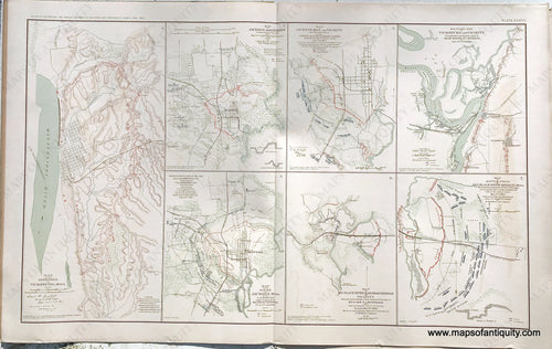 Antique-Lithograph-Print-Plate-37.-Defenses-of-Vicksburg-Miss.-Jackson-and-vicinity--Jackson-and-vicinity-July-20th-1863-/-Vicksburg-and-vicinity-/-Jackson-Miss.-9th-to-17th-July-1863-/-Big-Black-River-Railroad-Bridge-and-vicinity-May-17th-1863-/-Battle-field-of-Big-Black-River-Bridge-May-17th-1863-MS.-1892-US-War-Dept.-Civil-War-Civil-War-1800s-19th-century-Maps-of-Antiquity