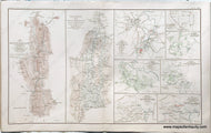 Antique-Lithograph-Print-Plate-94.-Line-of-Defenses-in-the-Alleghanies-/-Valley-of-Virginia-from-Staunton-to-Winchester-/-Battle-Field-about-Frederick-City-and-the-Monocacy-River-MD-/-plus-6-smaller-maps.-1893-US-War-Dept.-Civil-War-Civil-War-1800s-19th-century-Maps-of-Antiquity