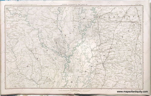 Antique-Lithograph-Print-Plate-154.-General-Topographical-Map.-Sheet-XIX.-Sections-of-Arkansas-Tennessee-and-Mississippi.-1894-US-War-Dept.-Civil-War-Civil-War-1800s-19th-century-Maps-of-Antiquity