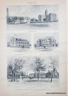 Genuine-Antique-Print-The-University-of-Nebraska-1894-Harpers-Weekly-Maps-Of-Antiquity
