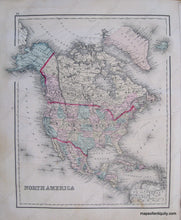 Load image into Gallery viewer, 1876 - Comparative Size Of Lakes And Islands In Eastern Western Hemispheres Antique Map Genuine
