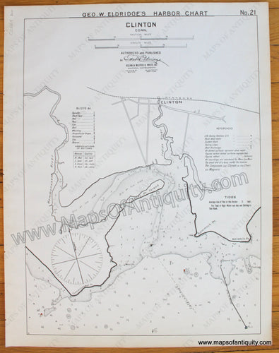 Antique-Map-Clinton-Conn.