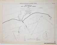 Antique Harbor chart of Westbrook and Duck Island Roads with navigational details. Black-and-White-Antique-Harbor-Nautical-Chart-Westbrook-and-Duck-Island-Roads-Connecticut-CT-United-States-Northeast-1920-Eldridge-Maps-Of-Antiquity