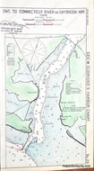 Black-and-White-Antique--Nautical-Chart-Entrance-To-Connecticut-River-or-Saybrook-Harbor-Conn.-**********-United-States-Northeast-1901-Eldridge-Maps-Of-Antiquity