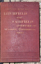 Load image into Gallery viewer, 1886 - Colton&#39;s Road Map of Litchfield and Fairfield Counties of Western Connecticut - Antique Map
