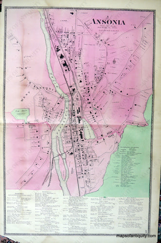 Antique-Hand-Colored-Map-Ansonia-Town-of-Derby-New-Haven-Co.-Conn.-United-States-Connecticut-1868-Beers-Maps-Of-Antiquity