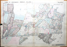 Load image into Gallery viewer, Genuine-Antique-Map-Part-of-Town-of-Greenwich-Fairfield-County-Connecticut-Plate-5-1938-Franklin-Survey-Company-Maps-Of-Antiquity
