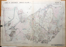 Load image into Gallery viewer, Genuine-Antique-Map-Part-of-Town-of-Greenwich-Fairfield-County-Connecticut-Plate-6-1938-Franklin-Survey-Company-Maps-Of-Antiquity
