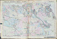 Load image into Gallery viewer, Genuine-Antique-Map-Part-of-Town-of-Greenwich-Fairfield-County-Connecticut-Plate-7-1938-Franklin-Survey-Company-Maps-Of-Antiquity
