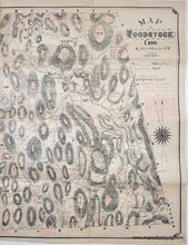 Load image into Gallery viewer, 1886 - Map of Woodstock Conn. By John S. Lester C.E. - Genuine Antique Map
