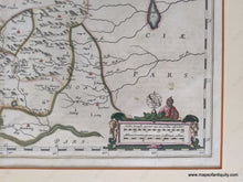 Load image into Gallery viewer, Antique-Hand-Colored-Map-Xensi-Imperii-Sinarum-Provincia-Secunda-Asia-China-Great-Wall-1655-Blaeu-Maps-Of-Antiquity-1600s-17th-century
