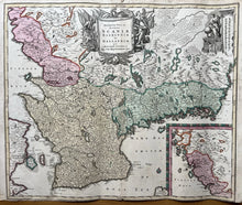 Load image into Gallery viewer, Genuine-Antique-Hand-colored-Map-Descriptio-Nova-et-Accurata-Scaniae-Blekingiae-et-Hallandiae---Blekinge-Sweden--Seutter-Maps-Of-Antiquity
