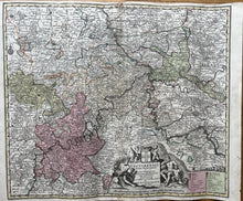 Load image into Gallery viewer, Genuine-Antique-Hand-colored-Map-Luxembourg-Germany-Trevisensis-Arch-Episcopatus-et-Electoratus---Seutter-Maps-Of-Antiquity
