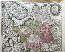 Load image into Gallery viewer, Genuine-Antique-Hand-colored-Map-Moscow-Russia-Mappae-Imperii-Moscovitici--de-LIsle-Seutter-Maps-Of-Antiquity
