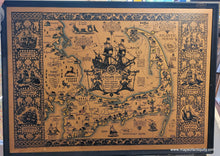 Load image into Gallery viewer, Hand-Colored-Framed-Antique-Map-The-Map-of-Old-Cape-Cod-The land of Bold Explorers, Heroic Pilgrims, Hardy Seamen, Great Fisheries and Famous Ships-Massachusetts-Cape-Cod-and-Islands-1930-Coulton-Waugh-Maps-Of-Antiquity
