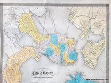 Load image into Gallery viewer, Genuine-Antique-Rare-Map-A-New-Complete-Map-of-the-City-of-Boston-with-part-of-Charlestown-Cambridge-Roxbury-From-the-best-Authorities-by-G-W-Boynton-for-Nathaniel-Dearborn-Son-1839-Boynton-Dearborn-Maps-Of-Antiquity
