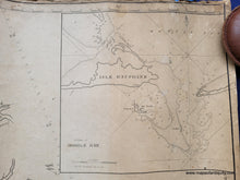 Load image into Gallery viewer, 1820 - Chart of the Mississippi River and the Coast of West Florida Extending from Longitude 83.45W to 92.20W - Antique Map
