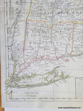 Load image into Gallery viewer, close of of Long Island, Manhattan, Connecticut from Genuine-Antique-Map-Bowles-New-Pocket-Map-of-the-Most-Inhabited-Part-of-New-England-1776-Bowles-Maps-Of-Antiquity
