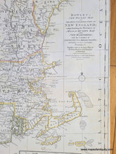 Load image into Gallery viewer, close up of Cape Cod, Massachusetts, Title of the map, and New Hampshire and Maine from Genuine-Antique-Map-Bowles-New-Pocket-Map-of-the-Most-Inhabited-Part-of-New-England-1776-Bowles-Maps-Of-Antiquity
