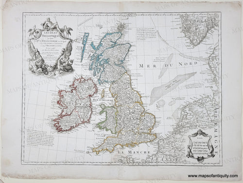 Genuine-Antique-Map-United-Kingdom-Les-Isles-Britanniques-1800-Dezauche-De-lIsle-Maps-Of-Antiquity