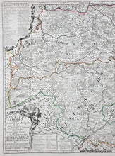 Load image into Gallery viewer, 1775 - Southwest-central France near Limoges - Le Diocese de Limoges Divise en ses Dix huict Archipreh et les Gouvernemens de la Marche et du Limosin Dans les quels il s'étend Avec Le Diocese de Tulles… - Genuine Antique Map
