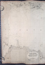 Load image into Gallery viewer, Antique chart map of the Java Sea with detailed topography and labels.

