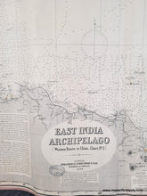 Load image into Gallery viewer, Antique chart map of the Java Sea with detailed topography and labels.
