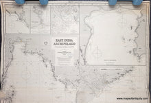 Load image into Gallery viewer, 1886/1888 - East India Archipelago, Western Route to China, No. 3 [Saigon, Bangkok, Gulf of Thailand] - Genuine Antique Chart
