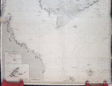 Load image into Gallery viewer, 1886/1888 - East India Archipelago, Western Route to China, No. 3 [Saigon, Bangkok, Gulf of Thailand] - Genuine Antique Chart
