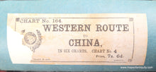 Load image into Gallery viewer, 1889/1890 - East India Archipelago, Western Route to China, No. 4 [Borneo and South China Sea] - Genuine Antique Chart
