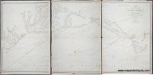 Load image into Gallery viewer, 1813 - Steel's New and Correct Chart of the Coast of North America; from Boston and Cape Cod to Cape Hatteras: including Rhode Island and Harbour, New York, the Delaware, Chesapeak, &amp;c. &amp;c. - Set of Three Genuine Antique Charts
