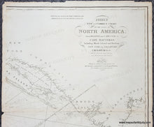 Load image into Gallery viewer, 1813 - Steel's New and Correct Chart of the Coast of North America; from Boston and Cape Cod to Cape Hatteras: including Rhode Island and Harbour, New York, the Delaware, Chesapeak, &amp;c. &amp;c. - Set of Three Genuine Antique Charts
