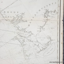 Load image into Gallery viewer, 1813 - Steel's New and Correct Chart of the Coast of North America; from Boston and Cape Cod to Cape Hatteras: including Rhode Island and Harbour, New York, the Delaware, Chesapeak, &amp;c. &amp;c. - Set of Three Genuine Antique Charts
