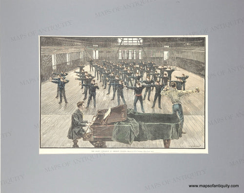 Genuine-Antique-Print-The-Pratt-Gymnasium-at-Amherst-College-1885-Harpers-Weekly-Maps-Of-Antiquity
