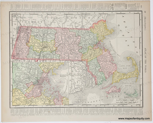 Genuine-Antique-Map-Massachusetts-with-inset-of-Boston-1895-Rand-McNally-Maps-Of-Antiquity