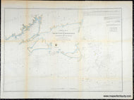 1856 - Preliminary Chart of part of the Sea Coast of Massachusetts from Saughkonnet River to Plymouth - Genuine Antique Chart