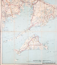Load image into Gallery viewer, 1908 - Automobile Map of Massachusetts, Cape Cod section - Genuine Antique Map
