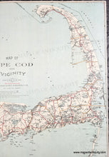 Load image into Gallery viewer, 1907 - Map of Cape Cod and Vicinity - Genuine Antique Map
