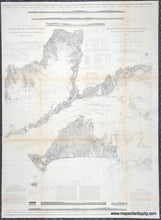 Load image into Gallery viewer, 1874 - Coast Chart No. 12. From Muskeget Channel to Buzzard's Bay and Entrance to Vineyard Sound, Mass. - Genuine Antique Chart

