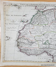 Load image into Gallery viewer, 1730 circa - Northwest Africa - Carte de la Barbarie de la Nigritie et de la Guinee - Genuine Antique Map
