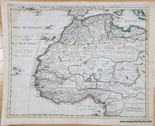 Load image into Gallery viewer, Genuine-Antique-Map-Northwest-Africa-Carte-de-la-Barbarie-de-la-Nigritie-et-de-la-Guinee-c-1730-Delisle-Coven-mortier-Maps-Of-Antiquity
