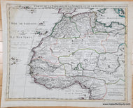 Genuine-Antique-Map-Northwest-Africa-Carte-de-la-Barbarie-de-la-Nigritie-et-de-la-Guinee-c-1730-Delisle-Coven-mortier-Maps-Of-Antiquity